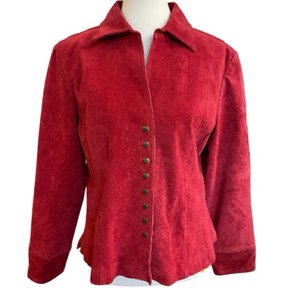 Vintage Suede Leather Jacket by Modern Images